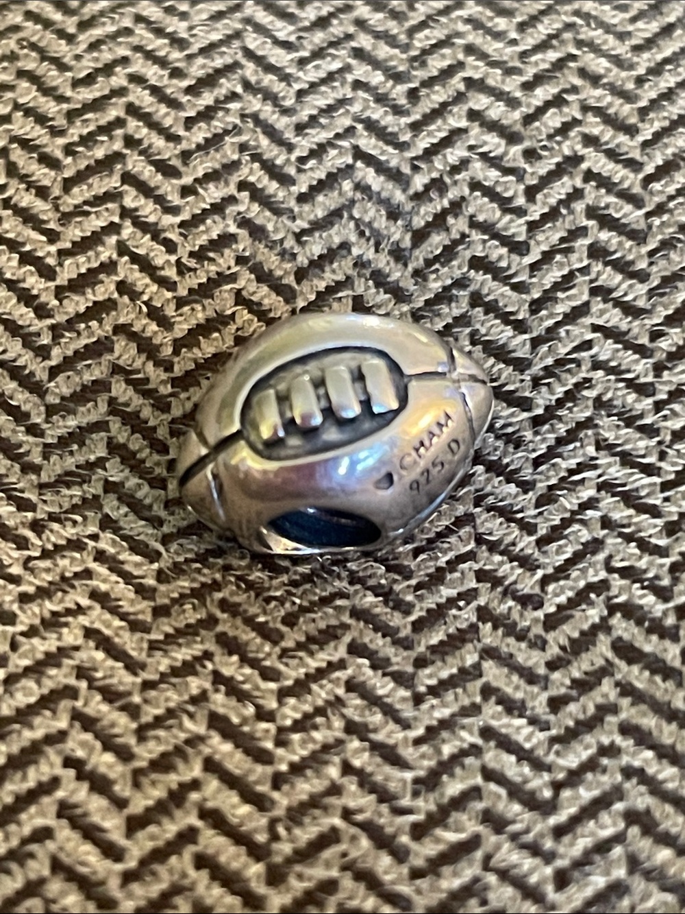Chamilia Sterling Silver Football Charm